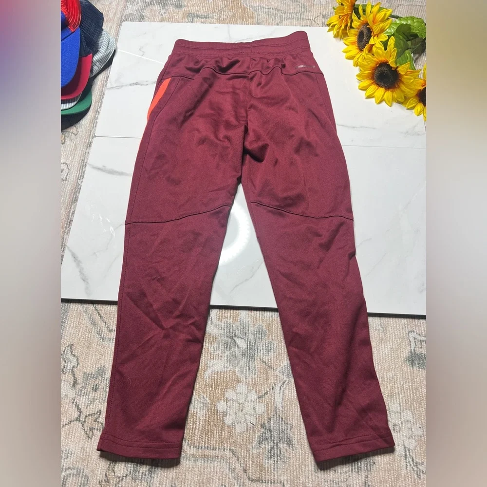 Layer 8 Kids Maroon and Neon Orange Joggers